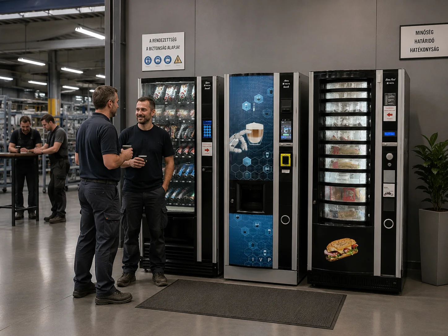 Kávéautomaták üzemi és ipari környezetben