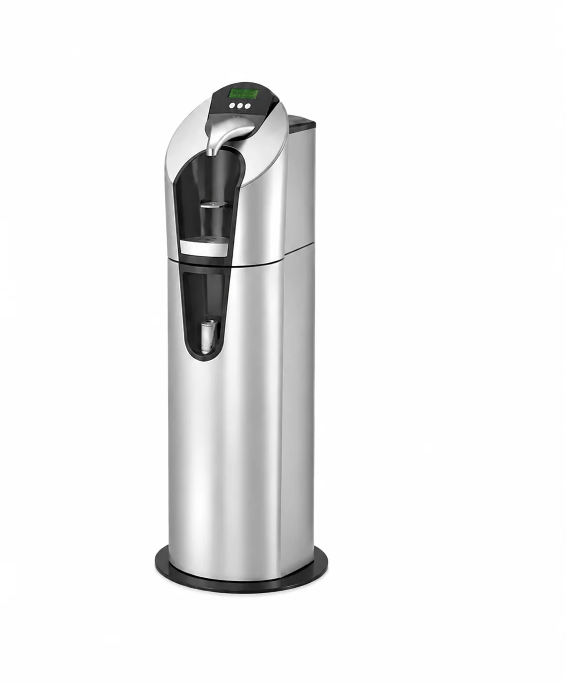 Floor-standing soda and drinking-water dispenser